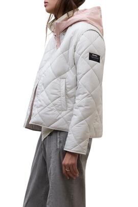 Jacke Ecoalf Musa Rhomb beige für Damen