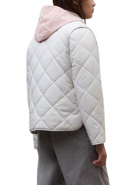 Jacke Ecoalf Musa Rhomb beige für Damen