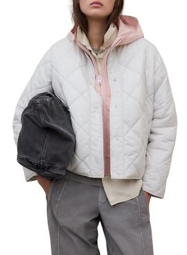 Jacke Ecoalf Musa Rhomb beige für Damen