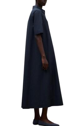 Kleid Ecoalf Martina in Marineblau für Damen.