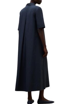 Kleid Ecoalf Martina in Marineblau für Damen.