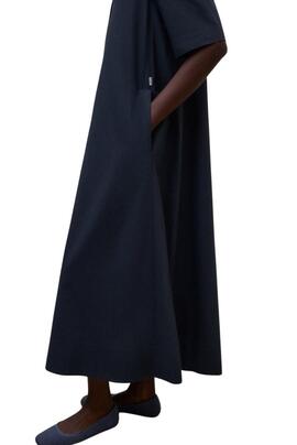 Kleid Ecoalf Martina in Marineblau für Damen.