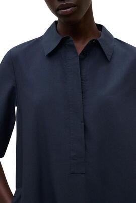 Kleid Ecoalf Martina in Marineblau für Damen.