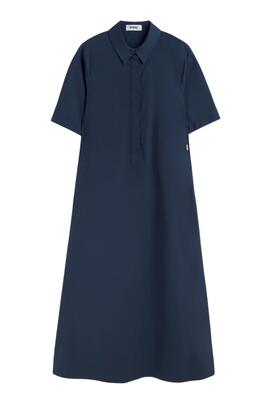 Kleid Ecoalf Martina in Marineblau für Damen.