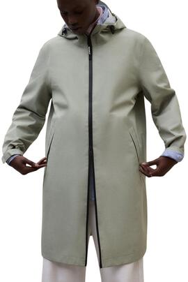 Regenmantel Ecoalf Neve grün für Damen.