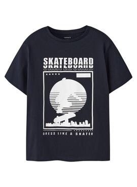 T-Shirt Name It Thomas Skate schwarz für Jungen