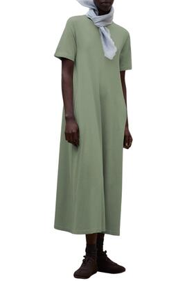 Grünes Ecoalf Elettra Kleid für Damen.