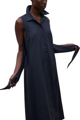 Kleid Ecoalf Chiara marineblau für Damen