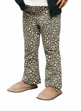 Hose Flare Name It mit grünem Herzmuster für Mädchen