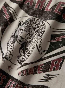 T-shirt Name It Fearless Beige für Mädchen