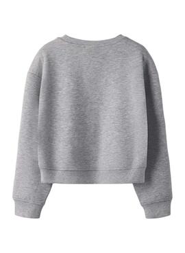 Sudadera Name It lucky grau für Mädchen.
