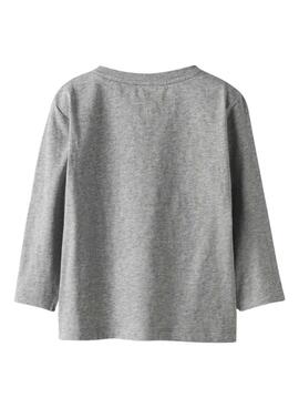 T-shirt Name It Tigers Tennis grau für Jungen