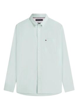 Hemd Tommy Hilfiger Light Oxford Streifen Grün für Herren