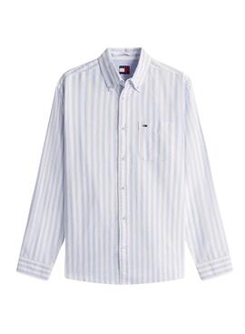 Hemd Tommy Hilfiger Stripe Oxford gestreift blau für Herren