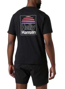 T-Shirt Helly Hansen Core schwarz für Herren.