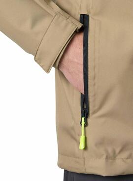 Damenjacke Helly Hansen Crew Midlayer Kamel mit Kapuze