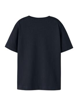 T-Shirt Name It Benna Motorrad Schwarz für Jungen.