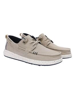 Walkin Pitas Byron Beige Mokassins für Herren
