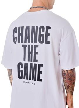 T-Shirt Project x Paris Boxy Essentials in Weiß für Herren
