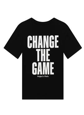 T-Shirt Project x Paris boxy Essentials in Schwarz für Herren