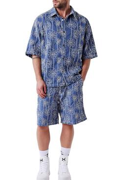 Kurze Hose Project x Paris Candide Idylle Blumen blau für Herren