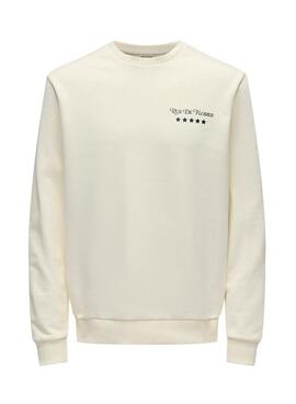 Only and Sons Kapuzenpullover Cesc beige für Herren
