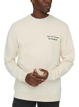 Only and Sons Kapuzenpullover Cesc beige für Herren