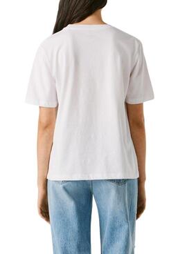 T-shirt Pepe Jeans Martha weiß für Damen