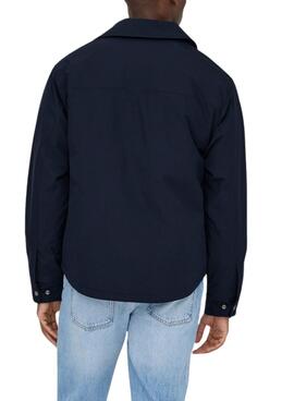 Umhang Only and Sons David gestepptes Marineblau für Herren.