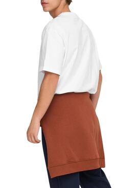 T-Shirt Only and Sons Fred weiß für Herren.