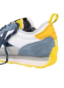Turnschuhe München UM 91 weiß und blau für Herren