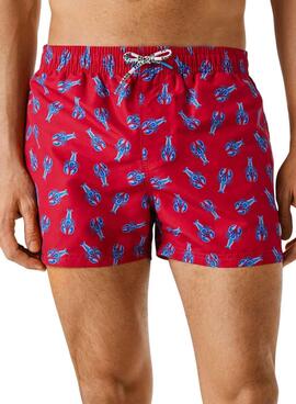 Badehose Pepe Jeans Funky Lobster in Rot für Herren