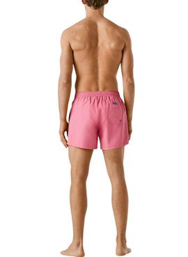 Badeshorts Pepe Jeans Logo rosa für Herren