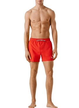 Badehose Pepe Jeans Solid rot für Herren