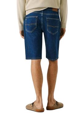 Lange Bermuda Shorts Pepe Jeans Cash in Dunkelblau für Herren.