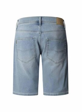Bermudas Pepe Jeans Gymdigo in heller Denim für Herren.