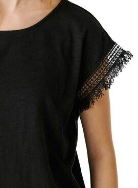 T-Shirt Pepe Jeans Nain Schwarz für Damen