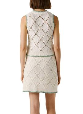 Top Pepe Jeans Kaira weiß für Damen.