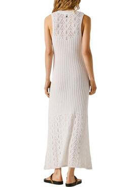 Kleid Pepe Jeans Kenia weiß für Damen