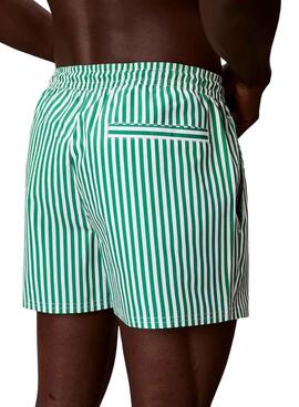 Badehose Calvin Klein Jeans Penny Stripe in Grün für Herren.