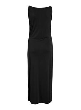 Schwarzes Vila Modala Kleid für Damen.