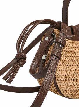 Tasche Pieces Ballan beige für Frauen