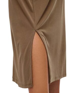 Kleid Vila Vimodala Midi Braun für Frauen