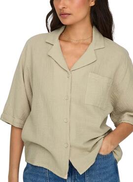 Bluse Only Thyra beige für Damen
