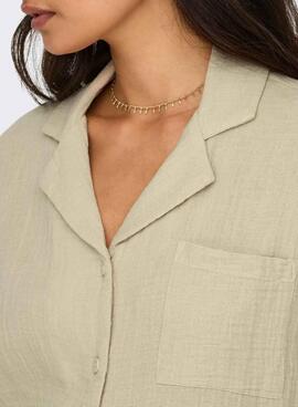 Bluse Only Thyra beige für Damen