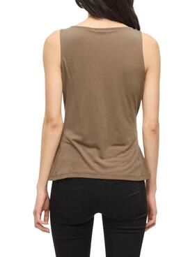 Top Vila Modala in Braun für Damen