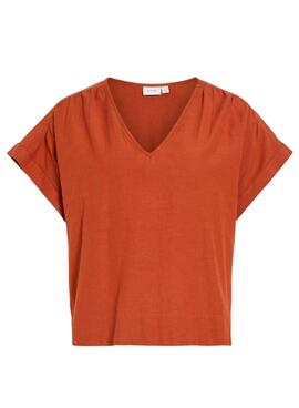 Bluse Vila Prisilla Orange für Damen