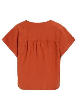 Bluse Vila Prisilla Orange für Damen