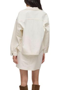 Damen-Weiße Vila Jaf Jeansjacke