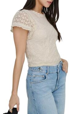 Top Only Stern beige für Damen